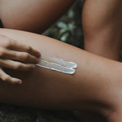 whipped tallow cream put on the body after sun exposure for hydration